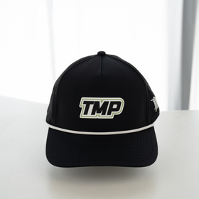 TMP Black Pickleball Hat – Athletic Performance Cap for On & Off the Court