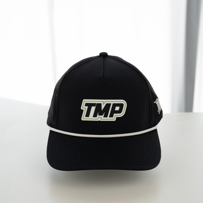 TMP Black Pickleball Hat – Athletic Performance Cap for On & Off the Court