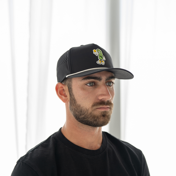 TMP Pickle Hat (Black) – Premium Pickleball Hat with Iconic Dill Design