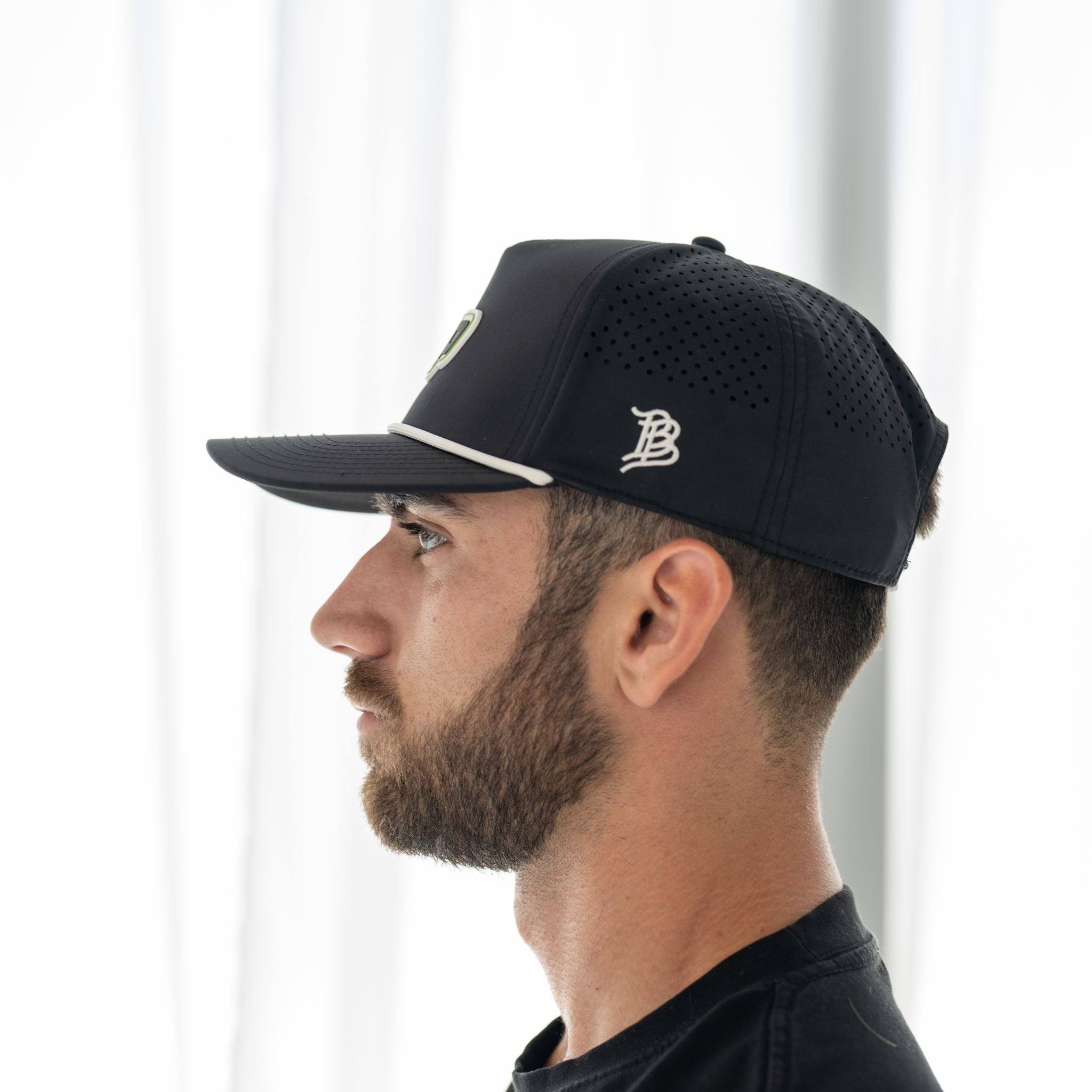 TMP Black Pickleball Hat – Athletic Performance Cap for On & Off the Court