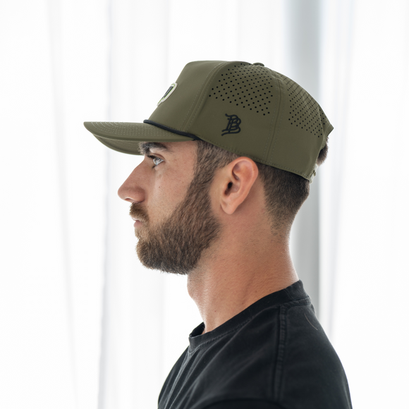 TMP Olive Pickleball Hat – Athletic Performance Cap for On & Off the Court