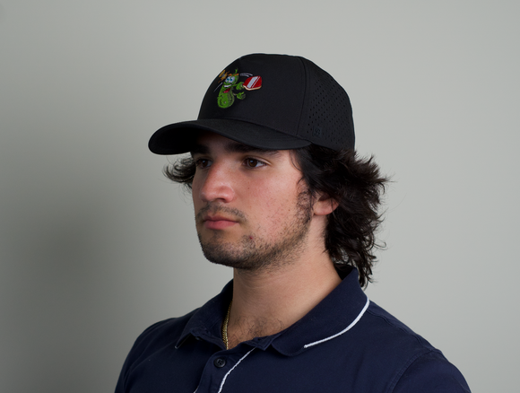 TMP 'Pip the Pickle' Black Pickleball Running Cap Daily Outdoor Accessories