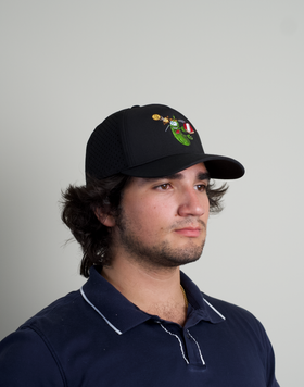 TMP 'Pip the Pickle' Black Pickleball Running Cap Daily Outdoor Accessories - 0